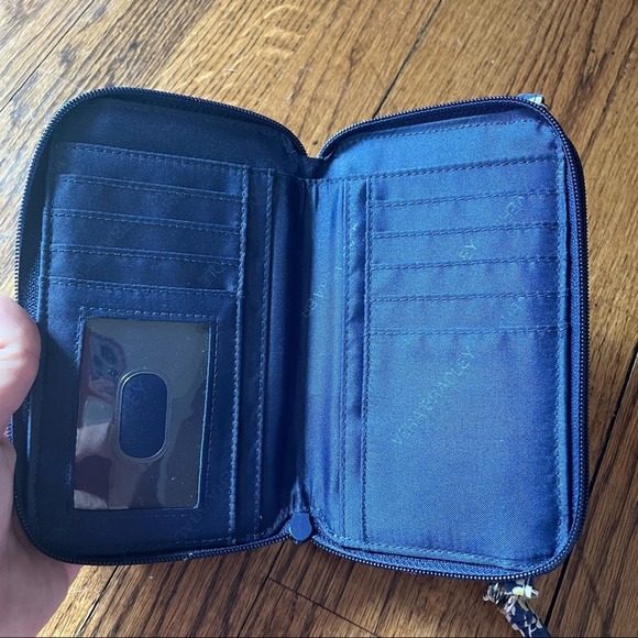 Vera Bradley Chandelier Floral Wristlet Wallet Blue - Picture 10 of 10